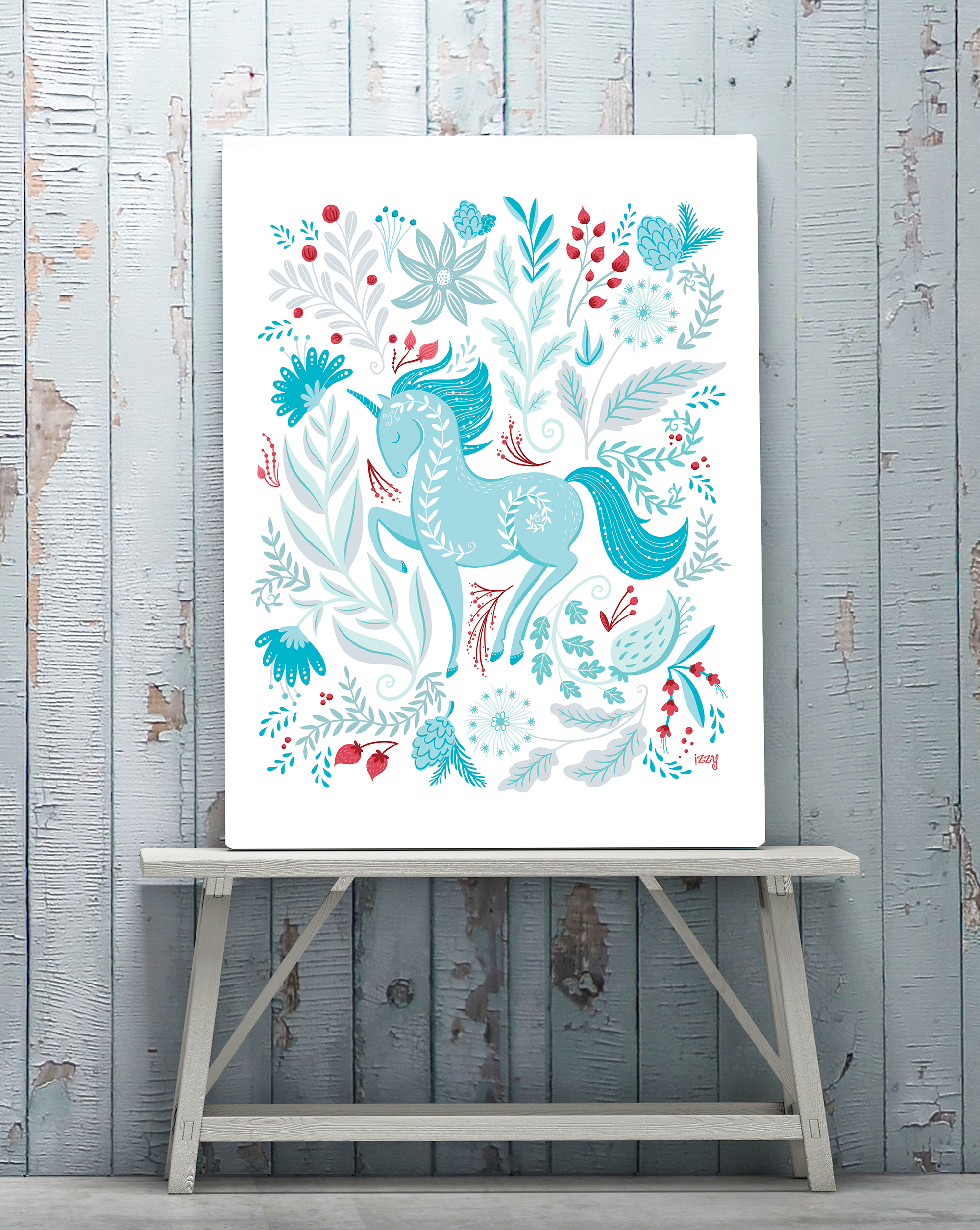 La licorne - Isabelle Charbonneau illustrations