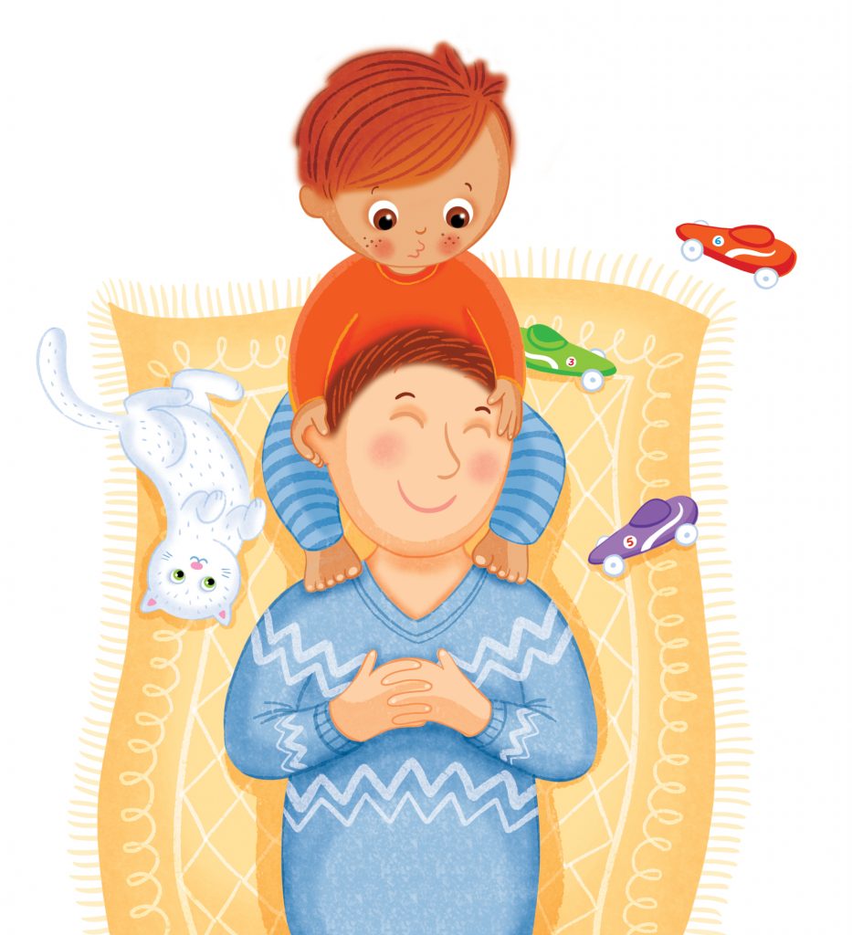 Livre de jeux parent-enfant paru chez Dominique et compagnie et illustré par Isabelle Charbonneau illustratrice