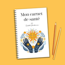 Mon carnet de santé permet de conserver par écrit les informations pertinentes sur votre état de santé. Conçu par Isabelle Charbonneau il comprend plus de 140 pages.