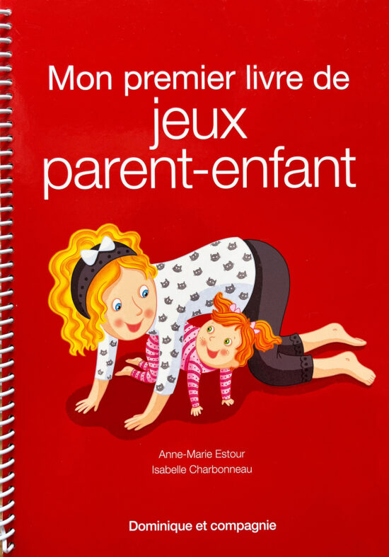 Mon premier livre de jeux parent-enfant propose une vingtaine d’exercices et jeux pour les enfants de 9 mois à 8 ans. Texte par Anne-Marie Estour, illustrations par Isabelle Charbonneau.